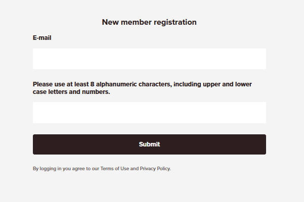 1.New member registration
